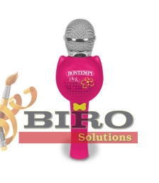 BT Microfon pentru karaoke roz, 60766